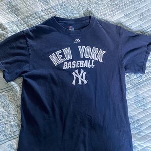 Majestic Navy Blue Graphic Tee